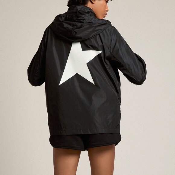 Golden Goose Daris GWP01032-P000596.80203 Star Windbreaker Jacket 38 US/XXS - Picture 3 of 12